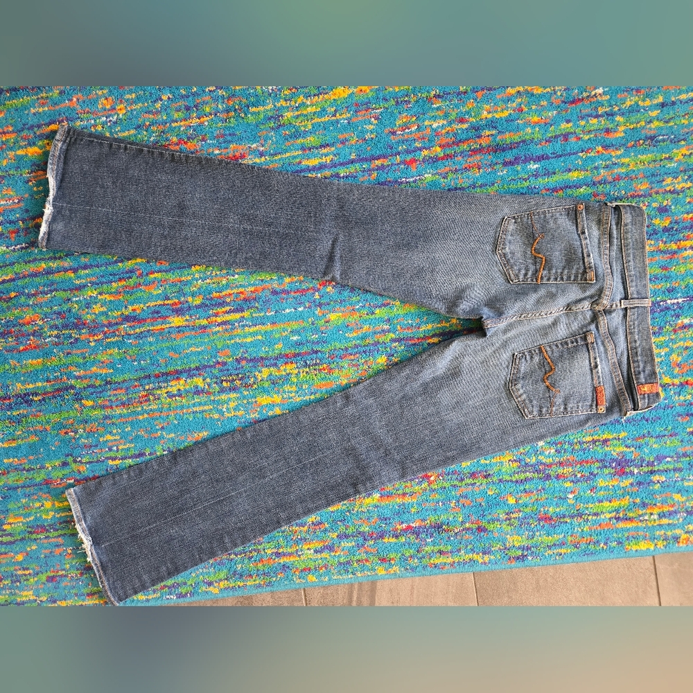 7 For All Mankind Flare Size 29 X 33L Womens Jeans - Picture 10 of 13